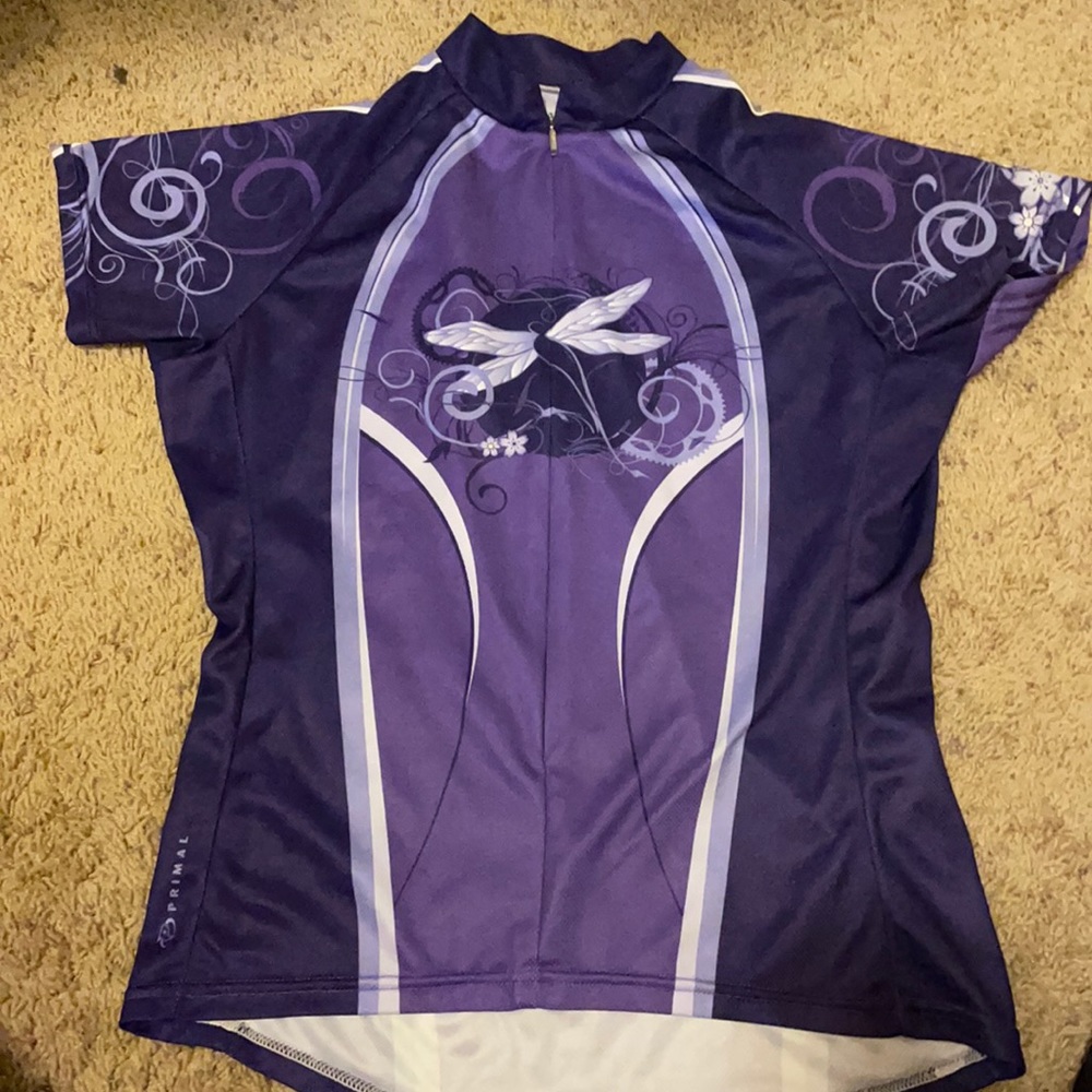 Primal purple cycling jerzee